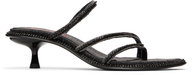 D-Havanna Kittie Embellished Denim Heels