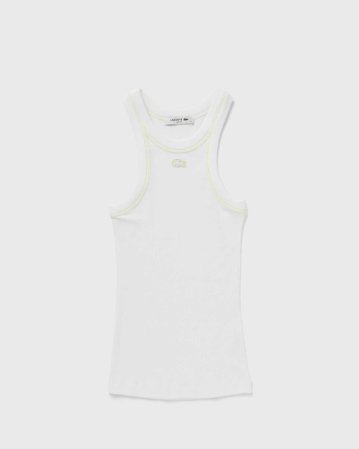 Потник Lacoste White Contrast-Stitched Tank Top Бяло | TF2558-001, 0