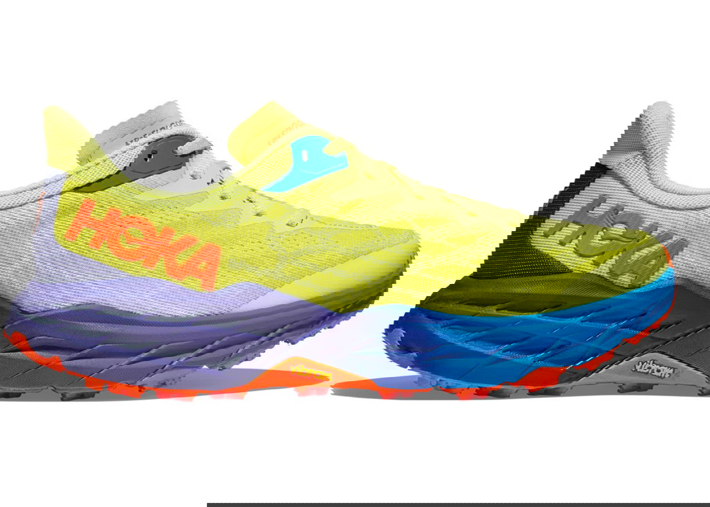 Кецове и обувки Hoka One One Speedgoat 5 Citrus Glow Evening Primrose Жълто | 1123157-CGEP, 0