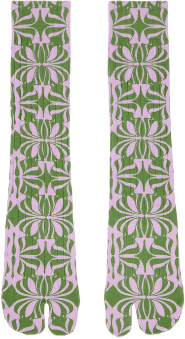 Чорапи Dries Van Noten Dries Van Noten Printed Tabi Socks Многоцветен | 241-011901-045, 0