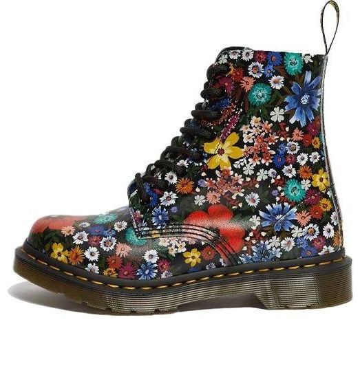 Кецове и обувки Dr. Martens Dr. Martens 1460 Pascal Floral Lace Up Boots Многоцветен | 26113102