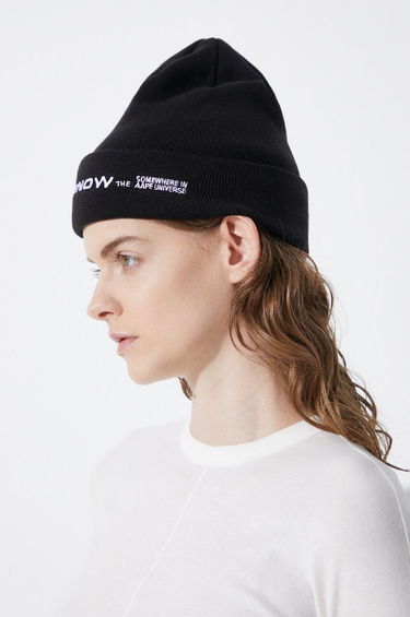 Шапка AAPE by A Bathing Ape AAPE Solid Color Beanie Черно | AHT4866, 3