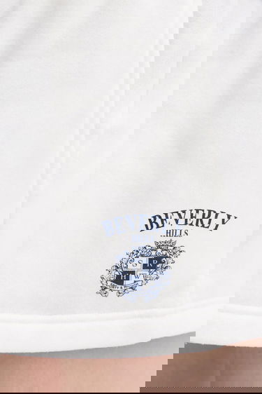 Къси панталони Sporty & Rich Sporty & Rich Bh Crest Soft Disco High Waist Shorts Бяло | SH052626256WH01, 3