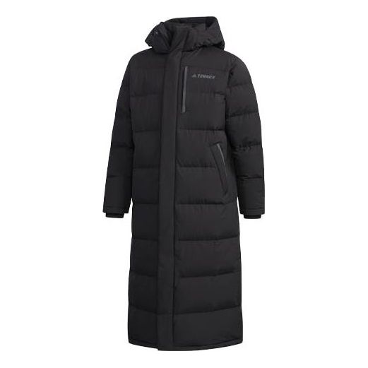 Палта adidas Originals Xplr Bench Stay Warm Mid-Length Hooded Down Jacket Черно | FJ9241