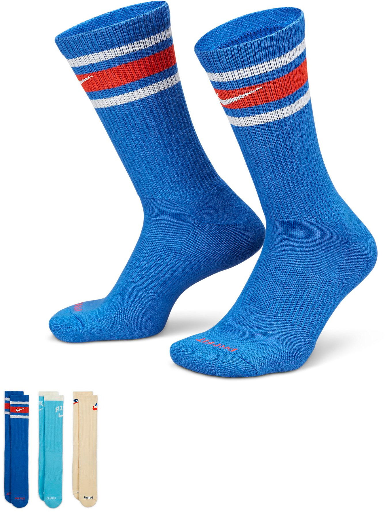 Чорапи Nike Everyday Plus Socks 3-Pack Многоцветен | dx7665-904, 0