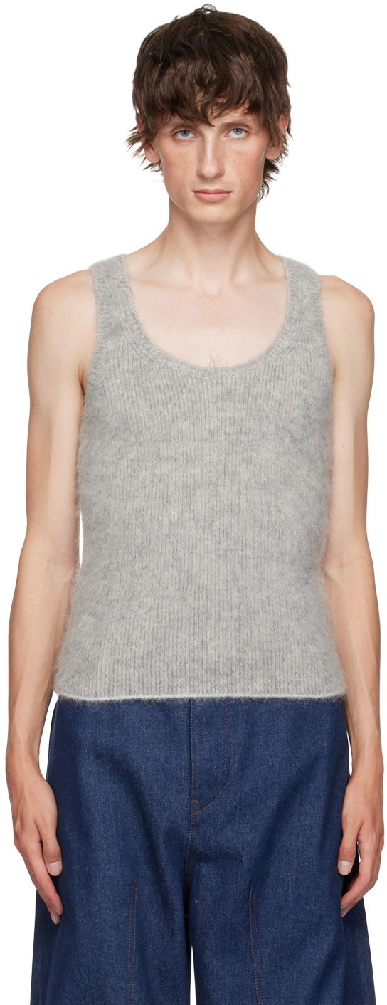 Потник Jacquemus Gray La Casa 'Le débardeur Pitatto' Tank Top Сиво | 24H246KN502-2317