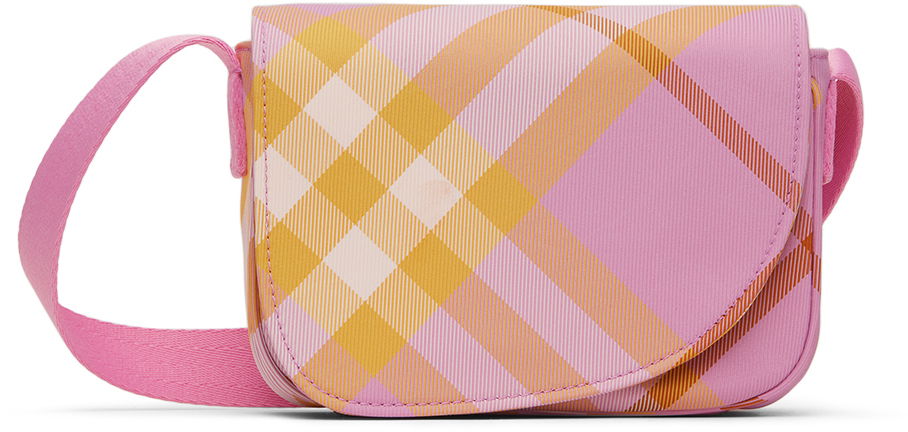 Чанта през рамо Burberry Burberry Check Messenger Bag Розово | 8090996, 0
