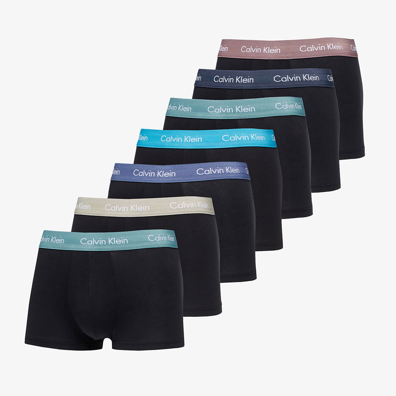 Бельо и чорапи CALVIN KLEIN Cotton Stretch Low Rise Trunk 7-Pack Черно | NB3887A MEW, 0