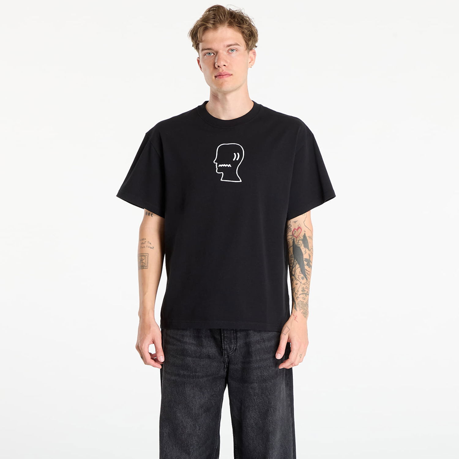 Тениска Brain Dead Brain Dead Logo Head T-Shirt Черно | BDS25T00004820BK01, 0