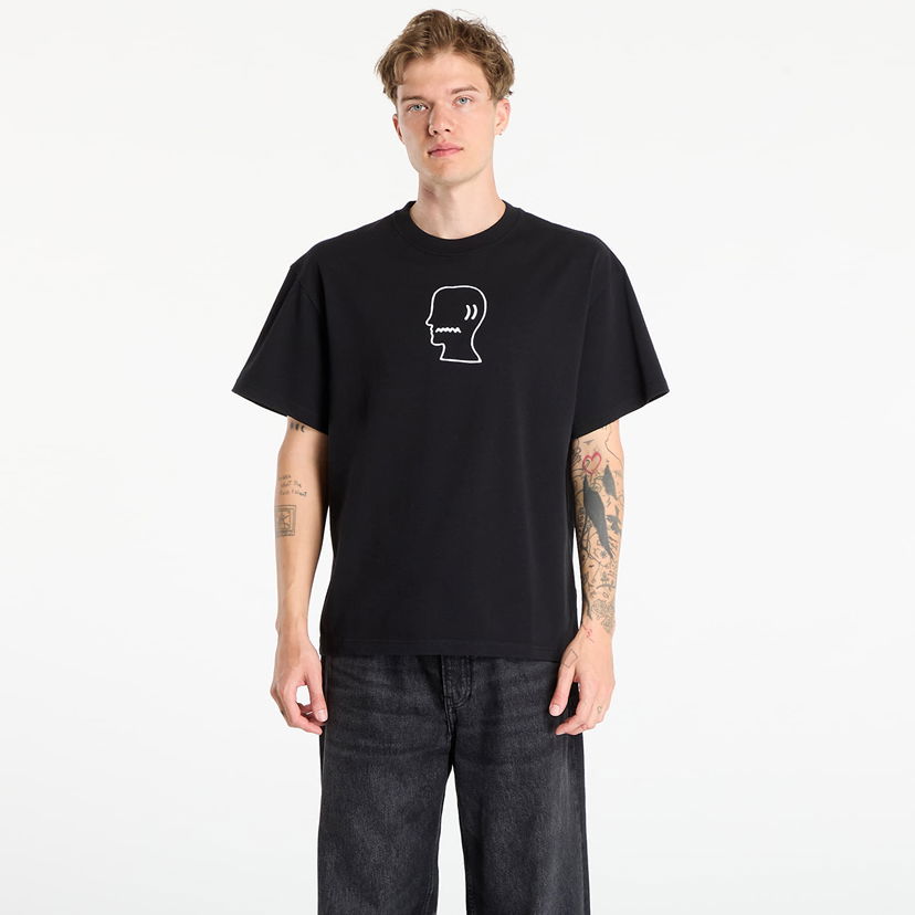 Тениска Brain Dead Brain Dead Logo Head T-Shirt Черно | BDS25T00004820BK01