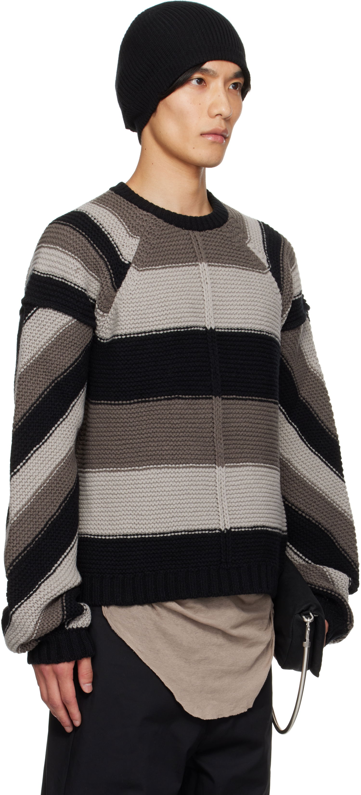 Пуловер Rick Owens Rick Owens Concordians Pitti Striped Sweater Многоцветен | RU02E1682 KWV, 1