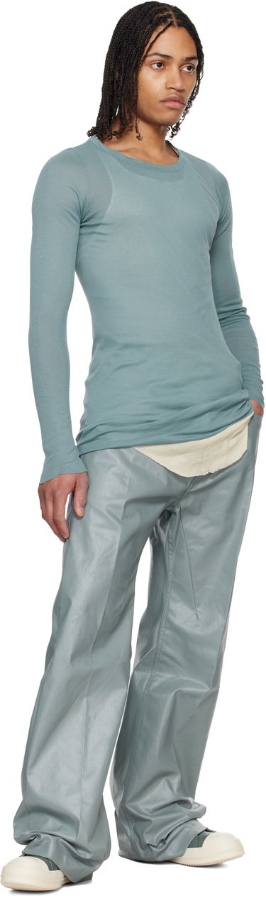 Панталони Rick Owens Rick Owens Hollywood Geth Leather Trousers Зелено | RU01E5333 SCT, 3