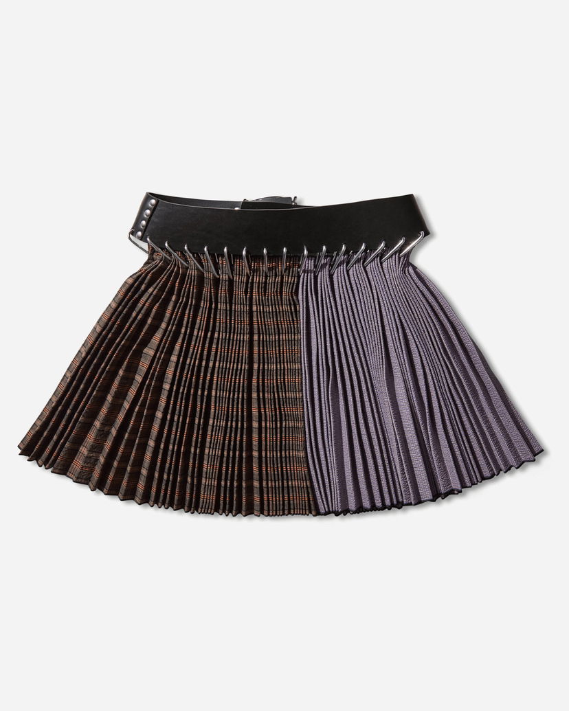 Пола Chopova Lowena Cotton Mini Carabiner Skirt Многоцветен | 3343 PRPLBRWN