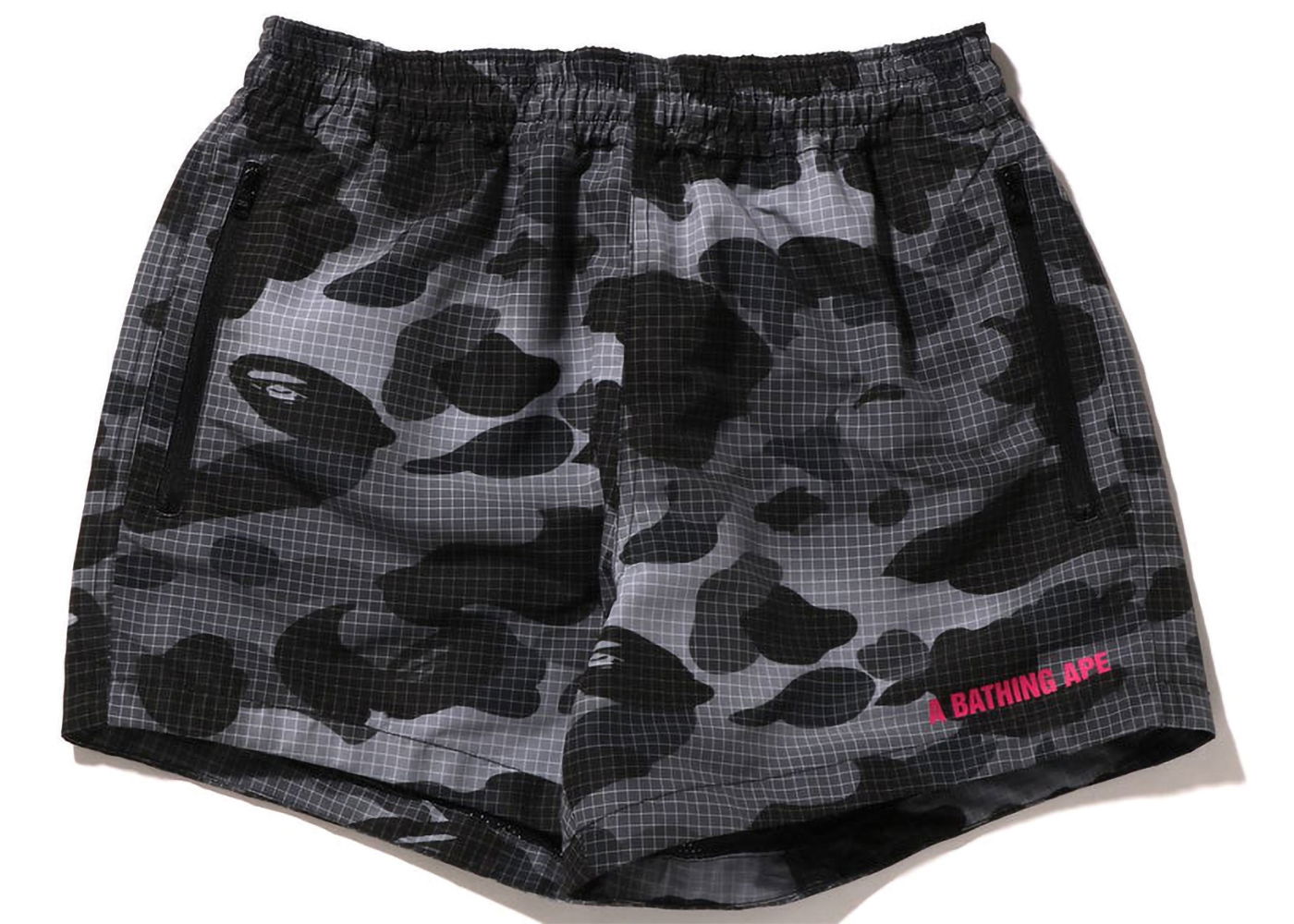 Къси панталони BAPE GRID Camo Shorts Черно | 1I80-253-002, 0
