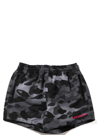 Къси панталони BAPE GRID Camo Shorts Черно | 1I80-253-002