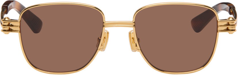 Слънчеви очила Bottega Veneta Square Sunglasses Кафяво | BV1380S-003