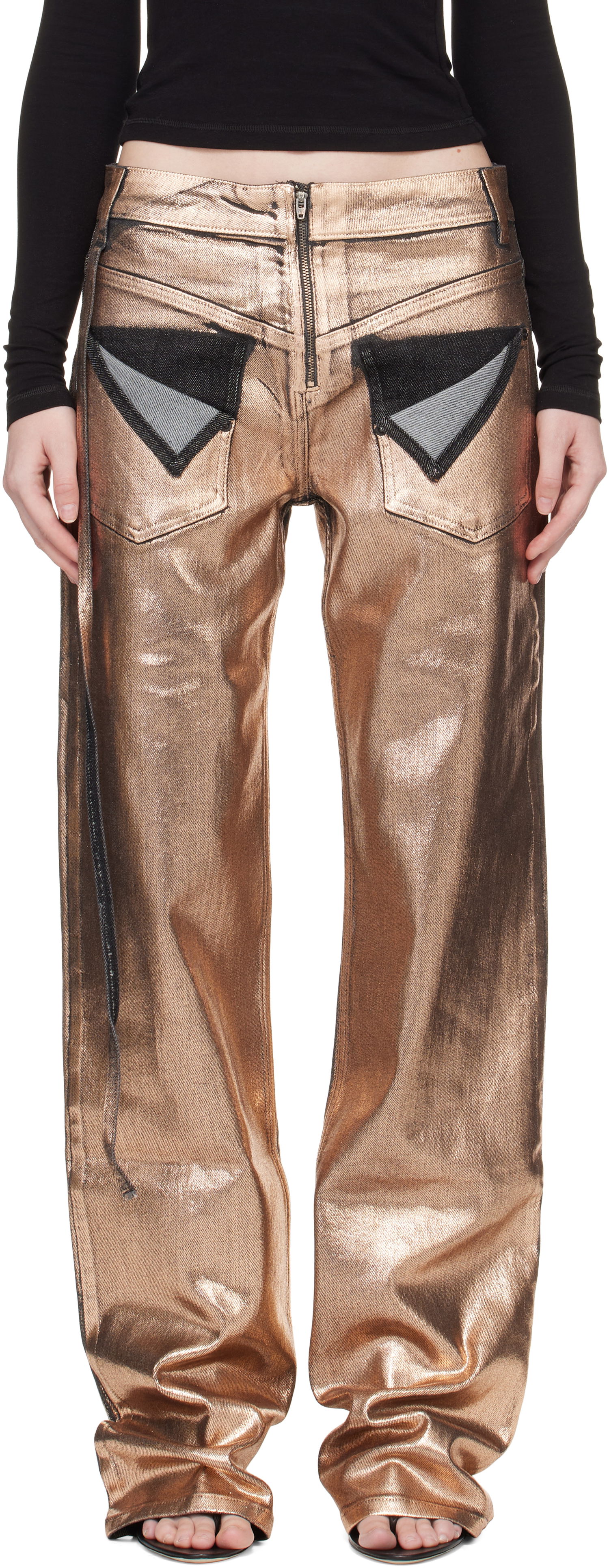 Дънки Ottolinger Ottolinger Loose-Fit Jeans Металик | 117-202817-01, 0