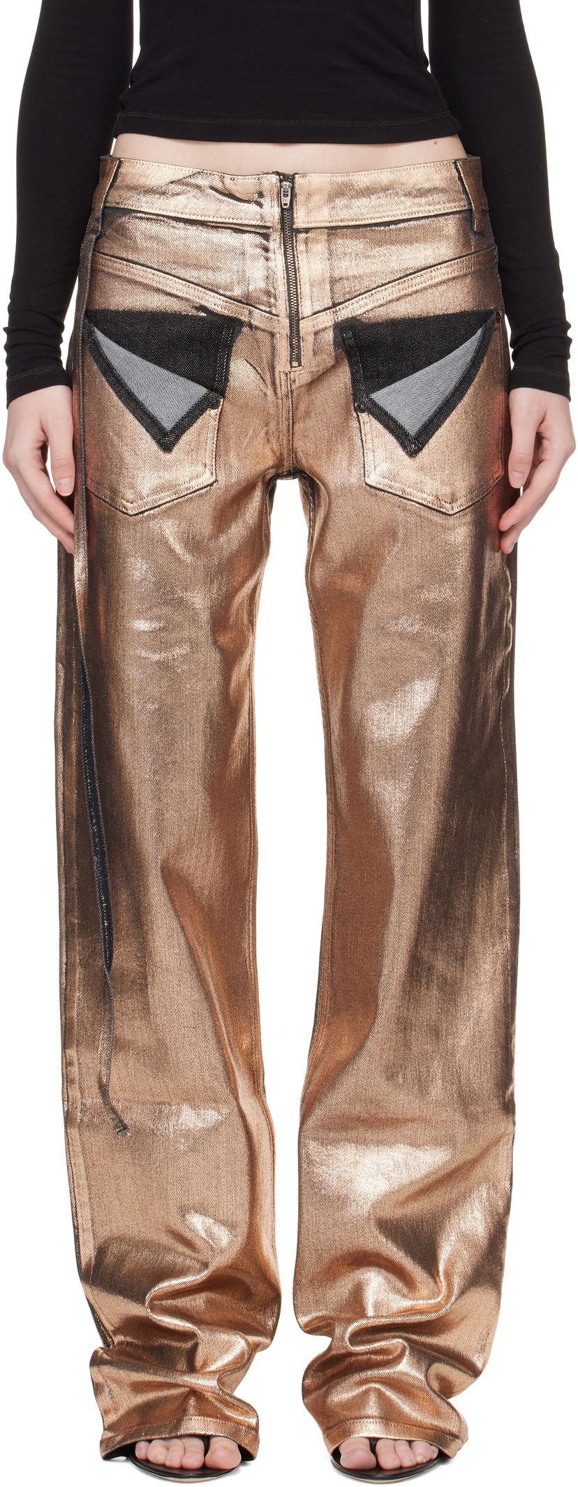 Дънки Ottolinger Ottolinger Loose-Fit Jeans Металик | 117-202817-01