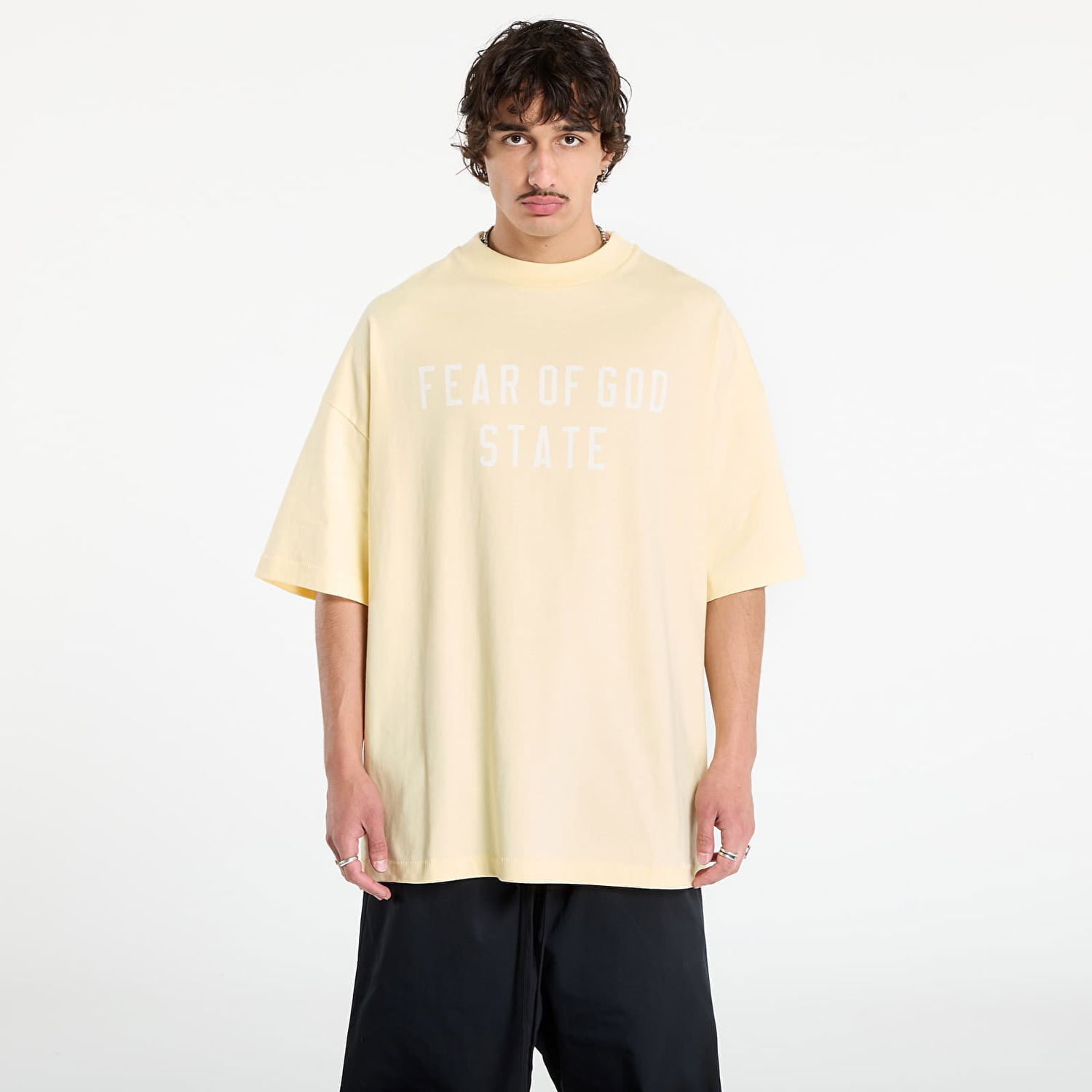 Тениска Fear of God Fear of God Essentials 90's Short Sleeve T-Shirt Жълто | 125SP254478F-122, 0