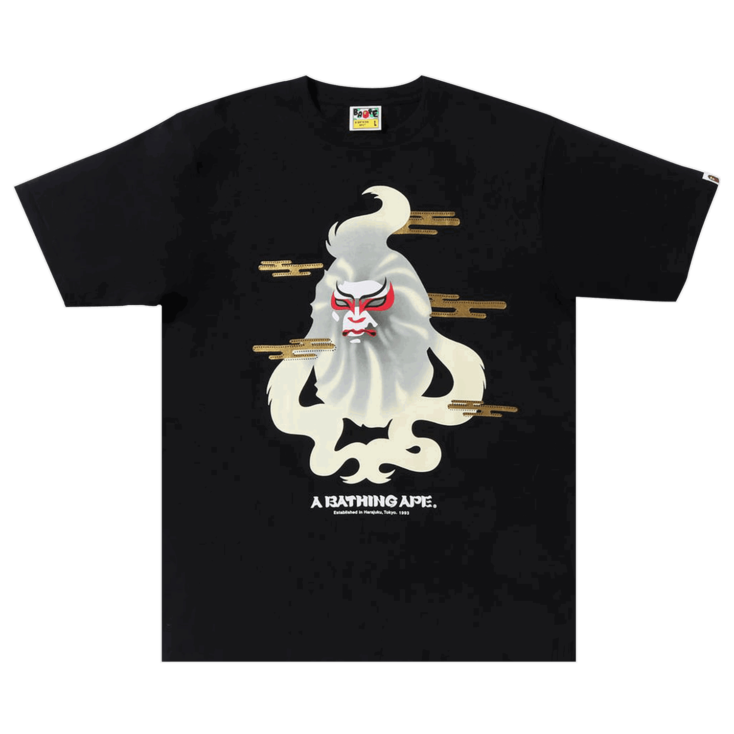 Тениска BAPE Japan Culture Kabuki Tee Черно | 1I30 110 082 BLACK, 0