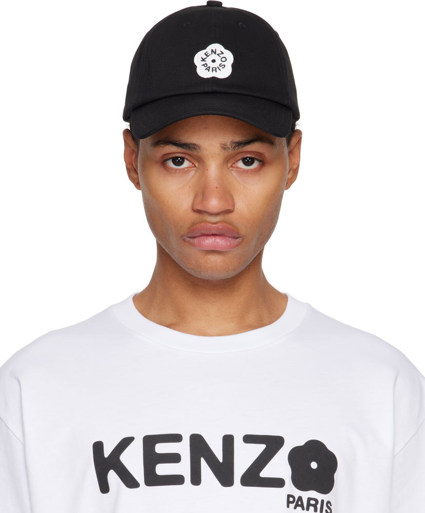 Шапка с козирка KENZO Designer Logo Patch Cap Черно | FF58AC411F34