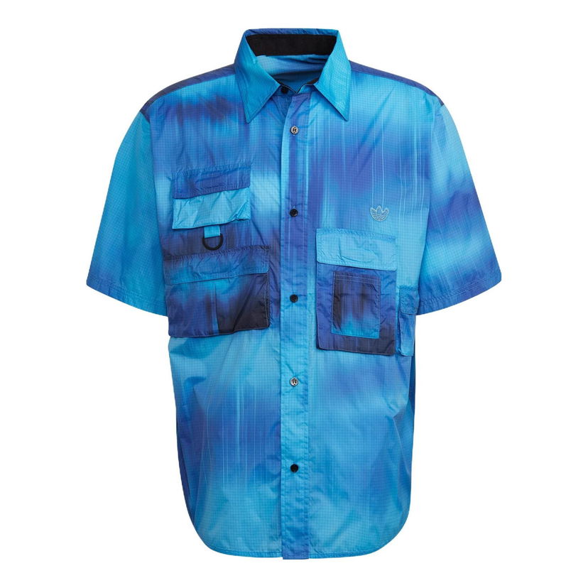 Риза adidas Originals Gradient Pocket Short Sleeve Shirt Синьо | HD4809