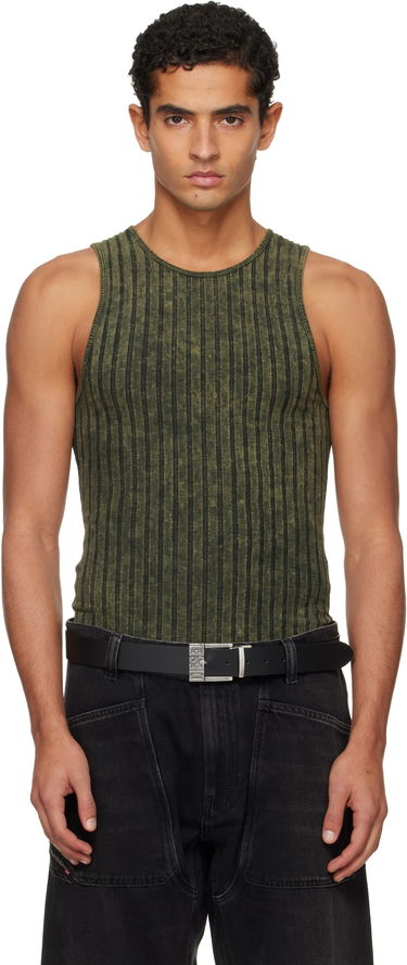 Потник Diesel Ribbed Distressed Tank Top Зелено | A21574-0DCCB-5EU, 0
