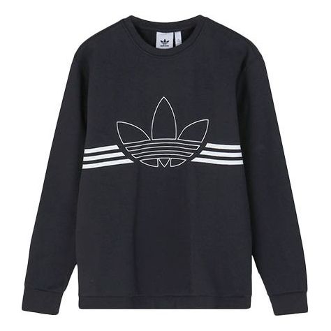 Пуловер adidas Originals Adidas Originals Outline Crew Fleece Sweatshirt Черно | ED4685