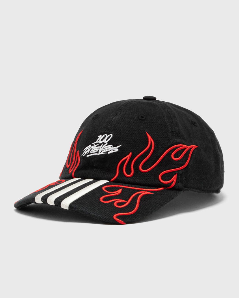 Шапка с козирка adidas Originals 100 Thieves Flame Baseball Cap Черно | JE0319