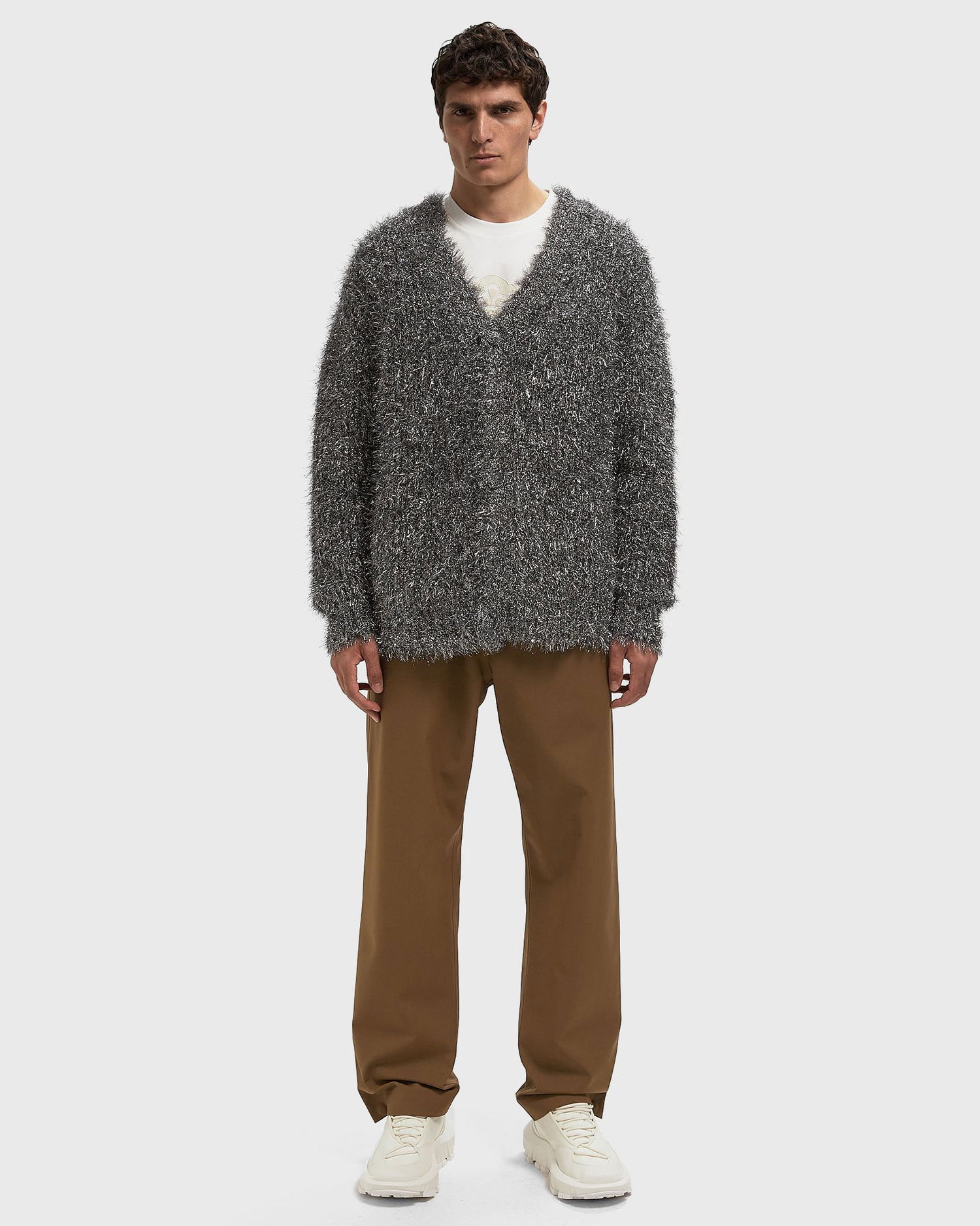 Пуловер Lacoste Shaggy Crewneck Sweater Металик | AH3738-69X, 1