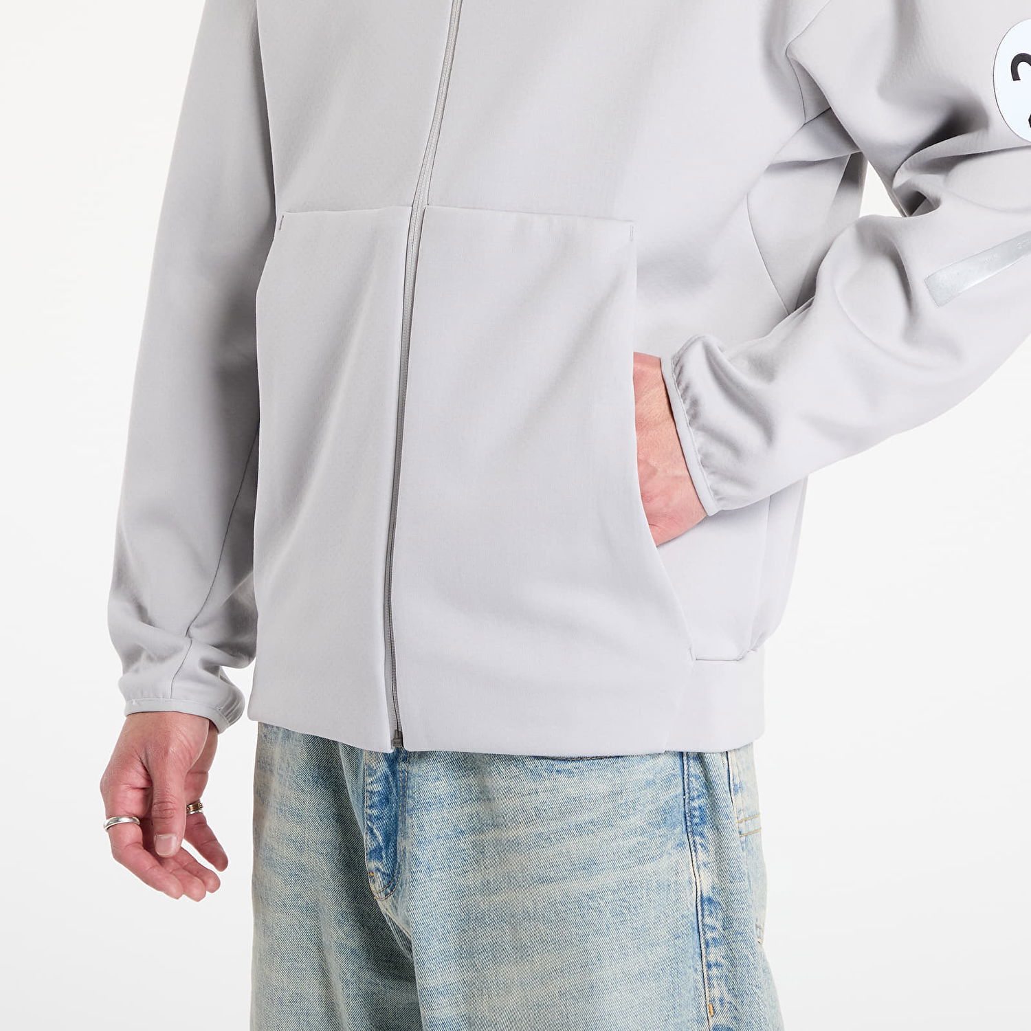 Суитчър adidas Performance adidas x Mercedes AMG Full Zip Hoodie Сиво | JW3473, 1