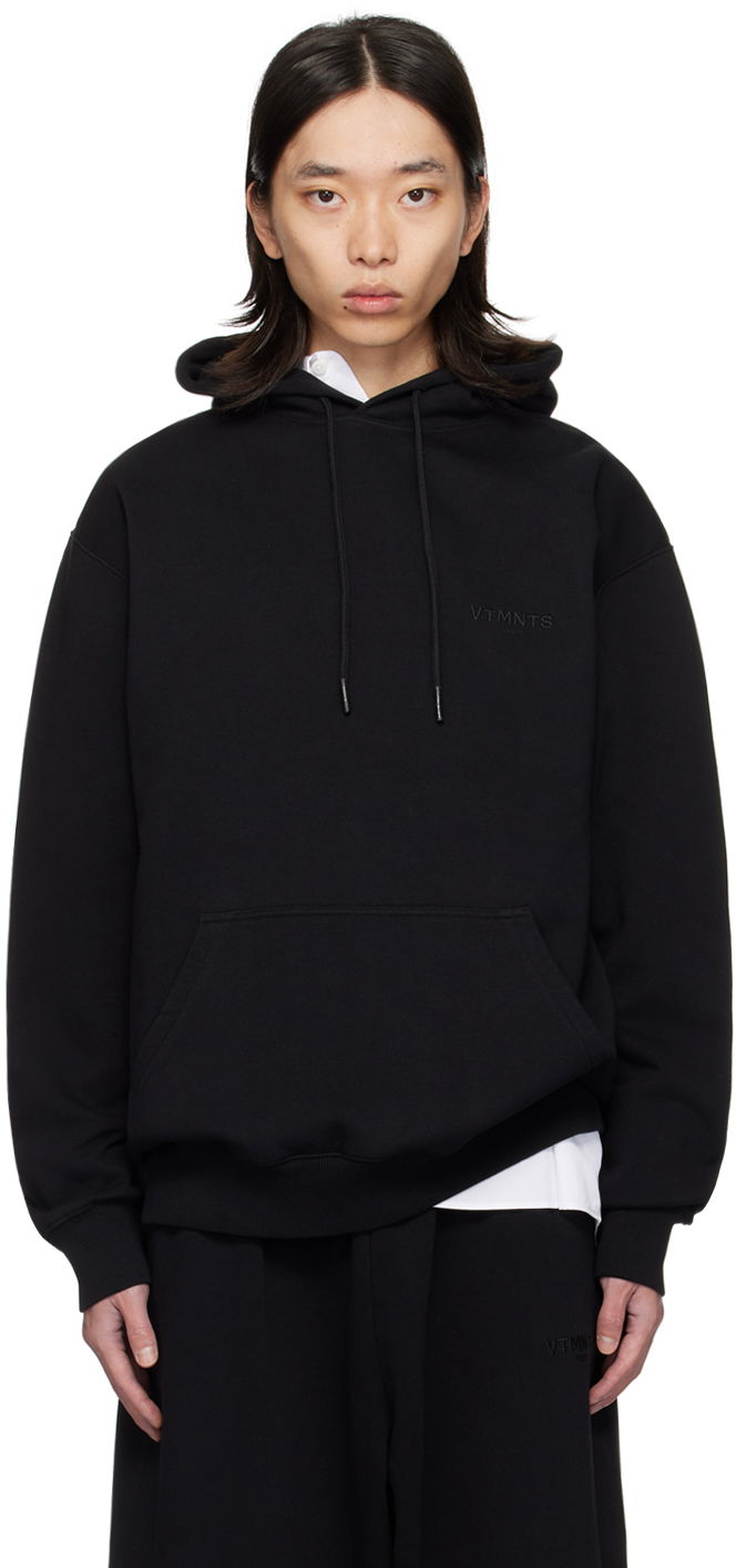 Суитчър VETEMENTS VTMNTS Embroidered Hoodie Черно | VL22HD100B