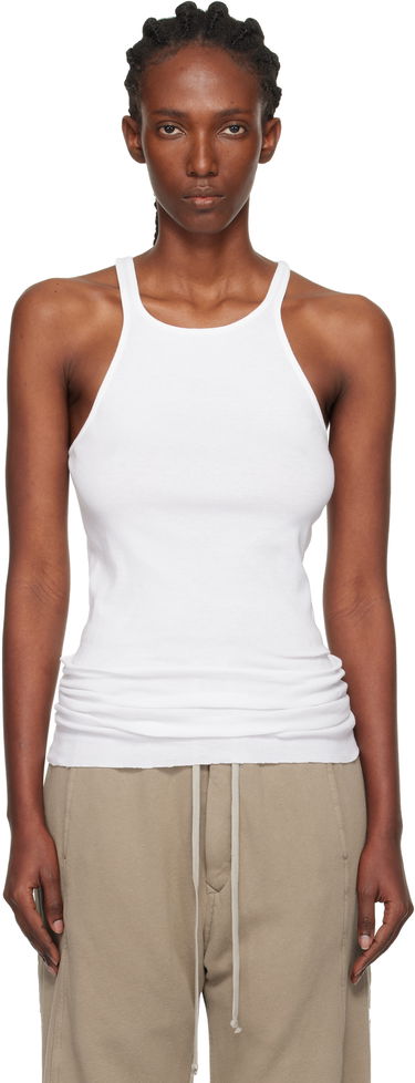 Потник Rick Owens Rick Owens DRKSHDW Concordians Ribbed Racer Back Tank Top Бяло | DS02E7119 RN, 0