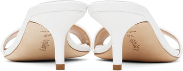 Аксесоари Aeyde Aeyde Ilvy Leather Mules Бяло | A11-HS-GAIS55TB155-SS25-1020-007, 1