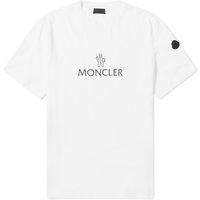 Тениска Moncler Text Logo T-Shirt White Бяло | 8C000-60-829H8-001, 1