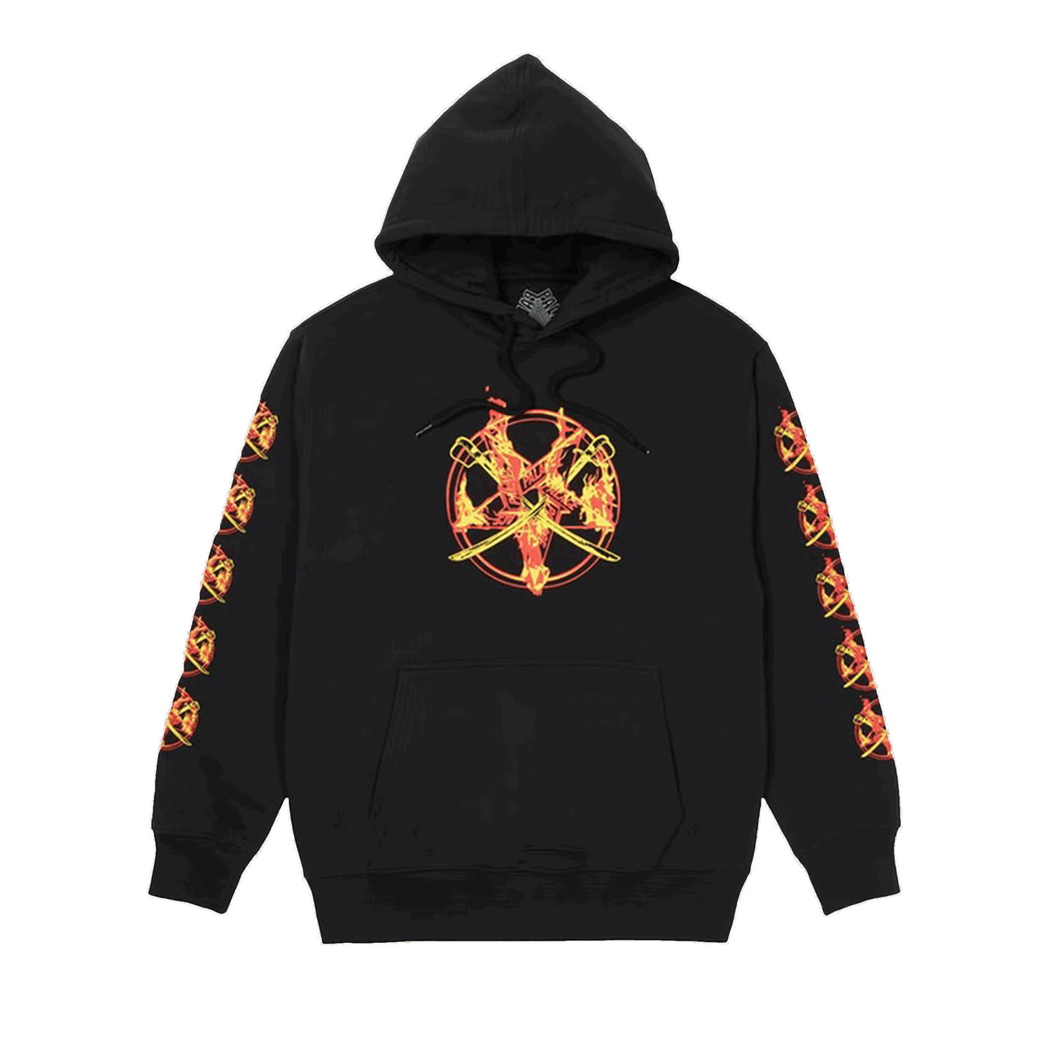 Суитчър Palace Flamed Hoodie Черно | P21HD014, 0