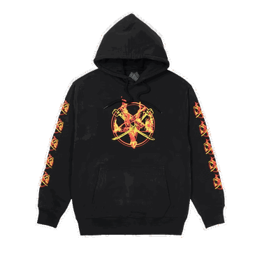Суитчър Palace Flamed Hoodie Черно | P21HD014, 0