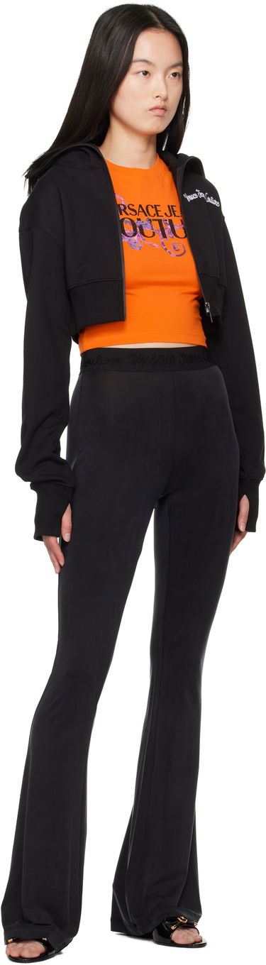 Панталони Versace Versace Jeans Couture Flared Leggings Черно | E78HAC107_EJ0190, 3