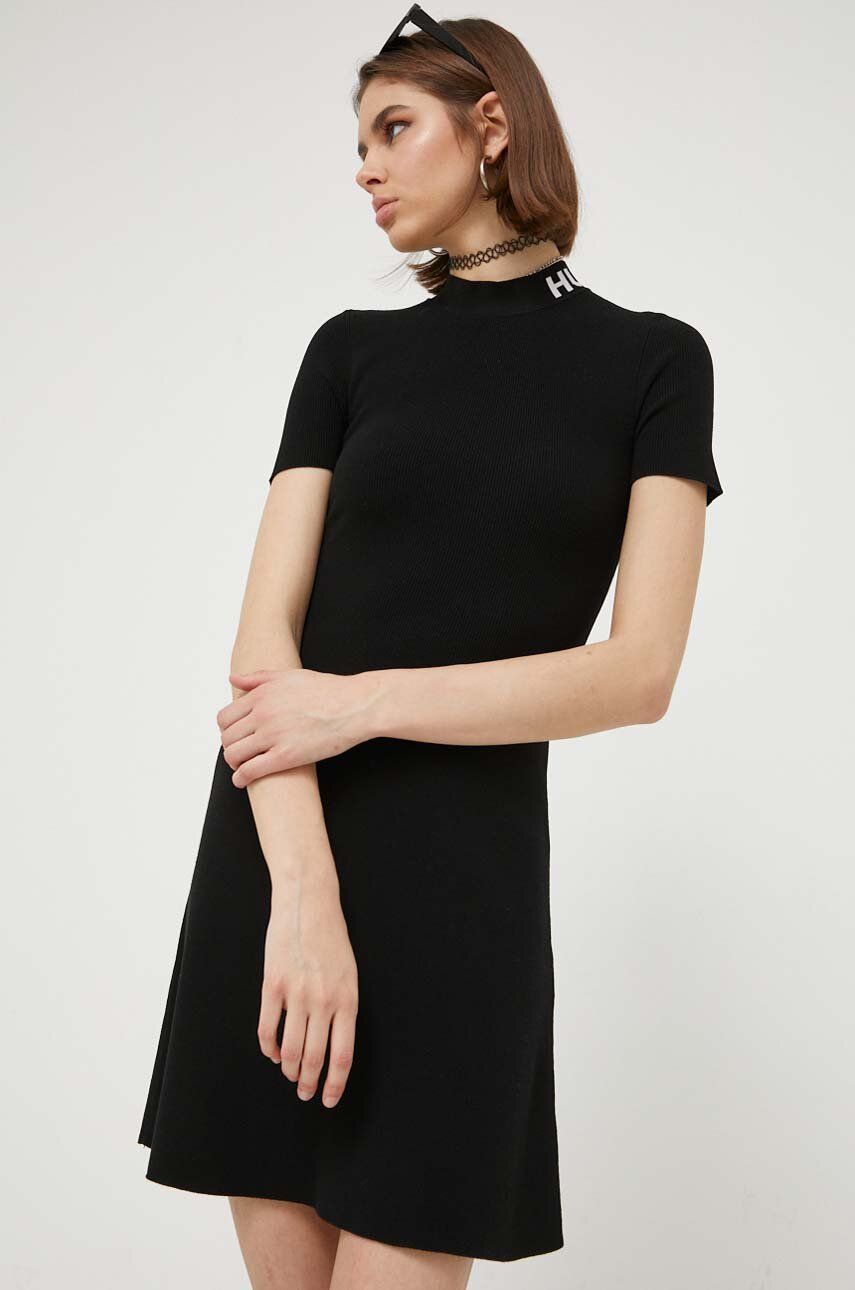 Pокля BOSS Dress Черно | 50495572, 0