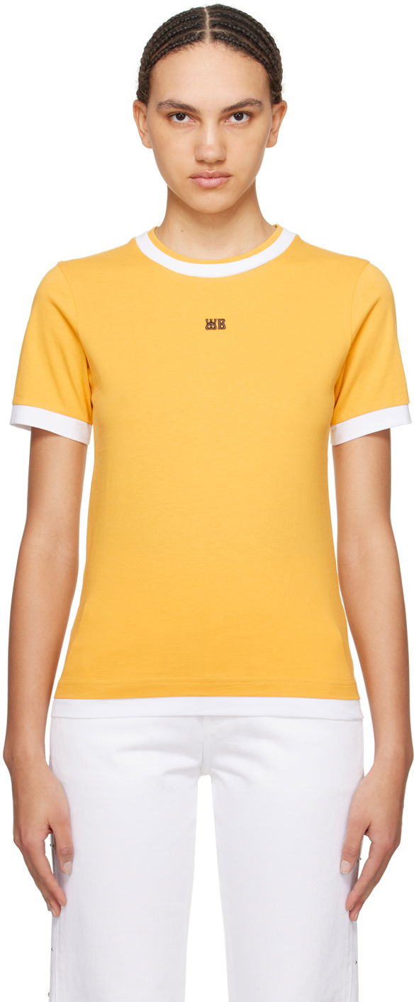 Тениска Wales Bonner Horizon T-Shirt Жълто | WS24JE05-JE01-300, 0