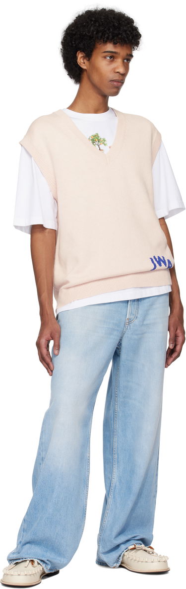 Жилетка JW Anderson JW Anderson 'JWA' V-Neck Knit Vest Розово | KW1349-YN0398, 3