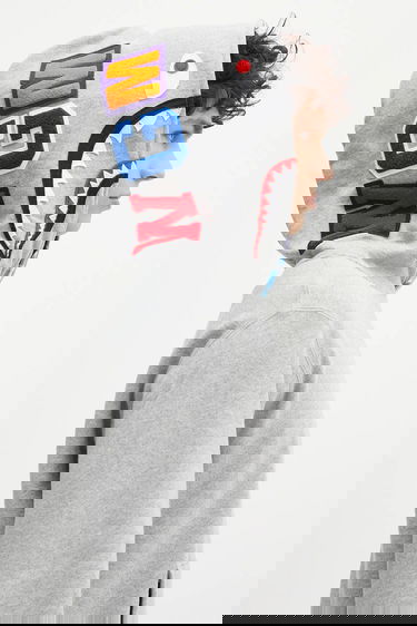 Суитчър BAPE Abc Camo Shark Pullover Hoodie Сиво | 1L30114009, 4