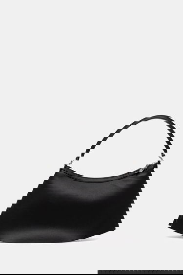 Чанта през рамо Lacoste Lacoste Pleated Leather Shoulder Bag Черно | NU5015DP, 2