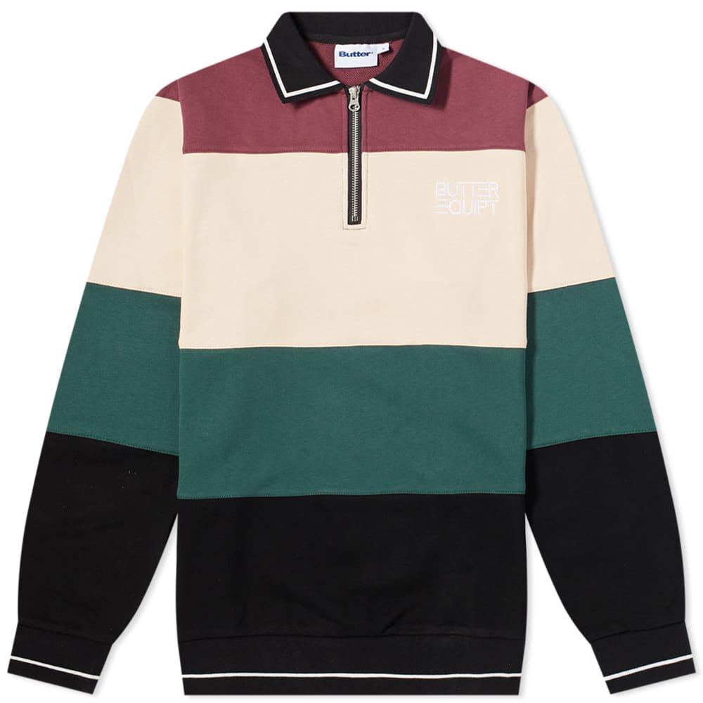 Суитчър Butter Goods Ivy Stripe Zip Sweat Многоцветен | BGQ2220186-FST, 0