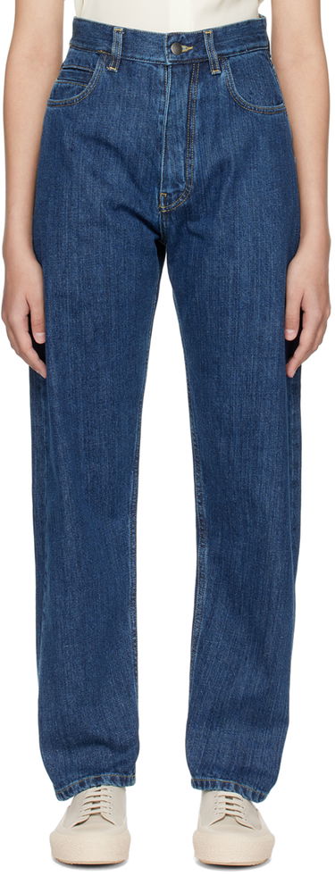 Дънки Studio Nicholson Studio Nicholson Tiago Jeans Синьо | SN - 1054, 0