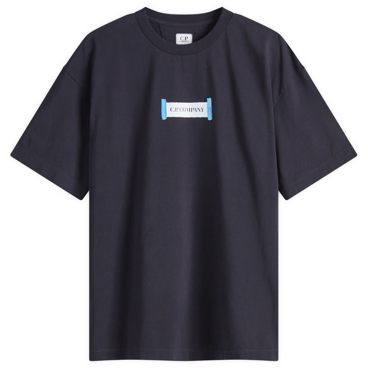 Тениска C.P. Company C.P. Company 30/1 Logos T-Shirt Тъмно синьо | 18CMTS148A-006586W-888, 0