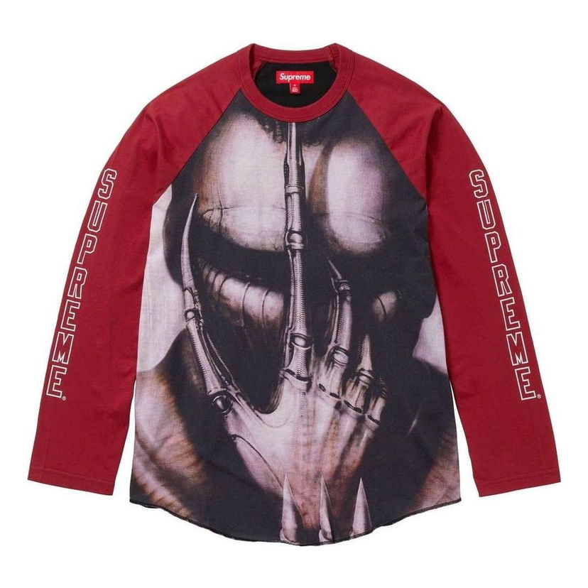 Тениска Supreme H.R. GIGER Raglan Long Sleeve T-shirt Червено | SUP-FW23-143