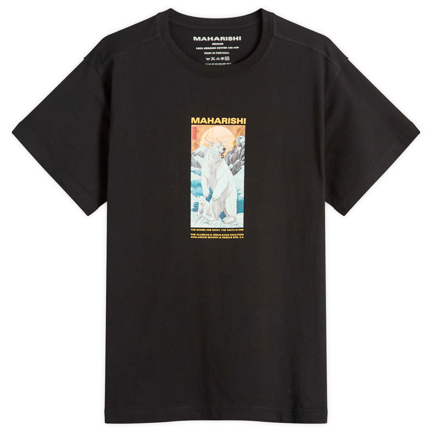 Тениска Maharishi Maharishi Alaskan Polar Bears Graphic T-Shirt Черно | 2211-BLK, 0