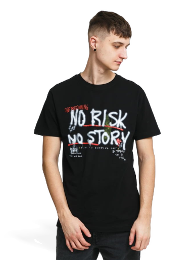 Тениска Urban Classics No Risk No Story Tee Черно | MT1566