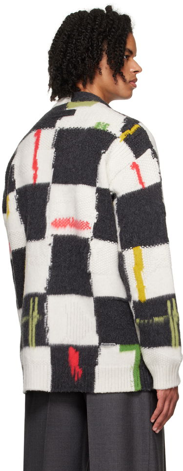 Пуловер ZEGNA ZEGNA x The Elder Statesman Check Cardigan Многоцветен | TCW35A6-CRG, 2